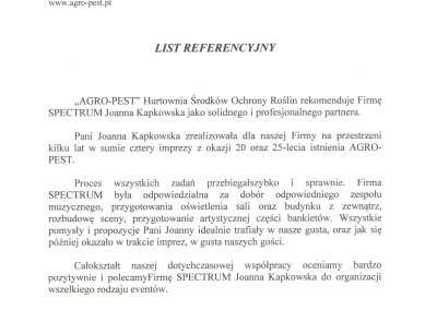 list referencyjny